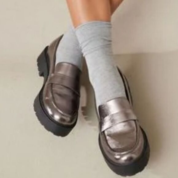 BRAND NEW MADDEN GIRL PENNY SLOT OVERLAY CHUNKY HEEL LOAFER G1 - Picture 1 of 14